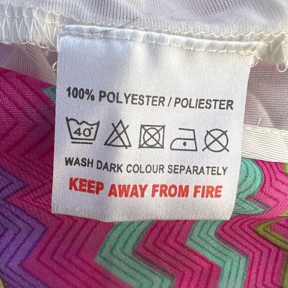 🦋**** Colors Of India Vibrant Zigzag Lace-Up Dress (AA2) - Picture 13 of 14